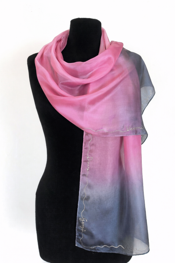 selyem sal ballagas bordoszurke